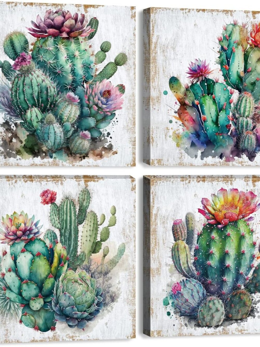 Cactus Wall Art Cactus Bathroom Decor Mexican Succulent Pictures Wall Decor